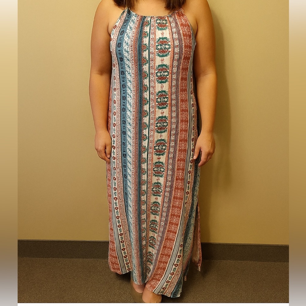 Now N Forever Boho Maxi Sleeveless Sundress